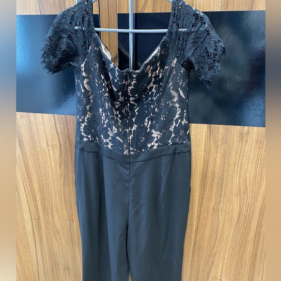 Womens black and cream stylish women’s jumpsuit size 12 - Picture 7 of 11